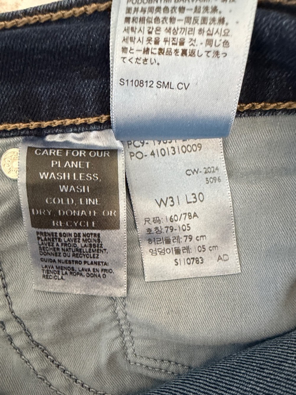 Levi's Women's Straight Leg Jeans in Dark Blue Denim - Picture 4 of 4